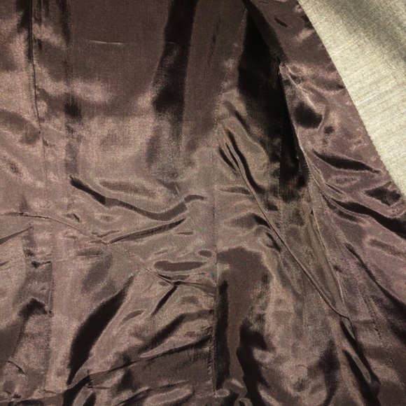 Kenneth Cole‎ bronze metallic silk shantung look slim fit modern blazer Size 2 - Picture 8 of 16